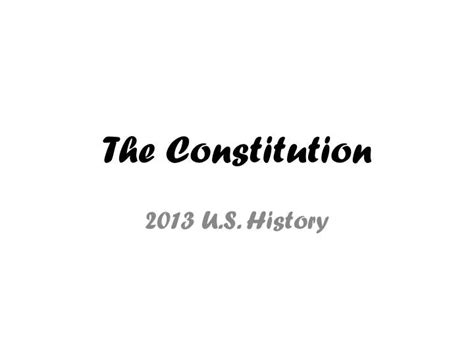 Ppt The Constitution Powerpoint Presentation Free Download Id 5245130