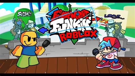 FNF But BF Battles A Roblox Noob Friday Night Funkin VS Noob