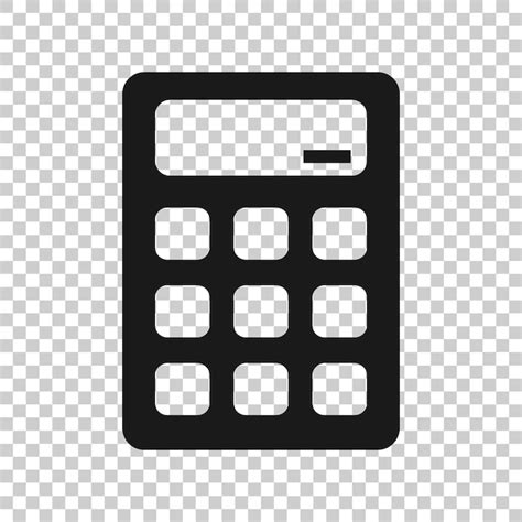 Premium Vector Calculator Icon In Flat Style Calculate Vector