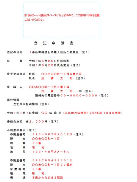 他の登記の前に必要な、所有権登記名義人住所氏名変更登記の申請方法