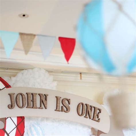 Rustic Hot Air Balloon Birthday Party Ideas