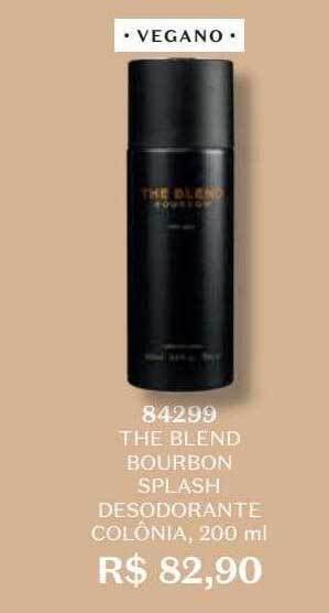 The Blend Bourbon Splash Desodorante Col Nia Vegano Oferta Na O