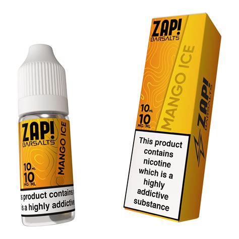 Mango Ice Nic Salt By Zap Bar Salts Custom Vapes Uk Vape Kits E