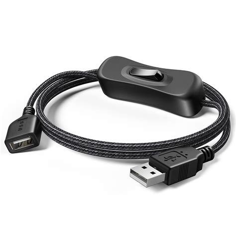 ANDTOBO USB Switch Extension Cable Upgraded USB Extension Cord With On