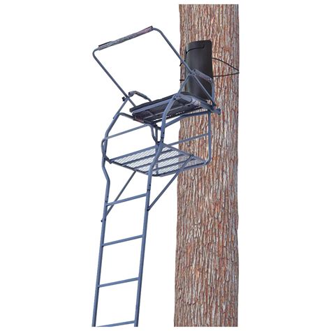 Guide Gear 18 Jumbo Ladder Tree Stand 177432 Ladder Tree Stands At