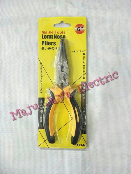 Jual Tang Lancip Buaya 6 Inch In Long Nose Plier Pliers Maike Tools