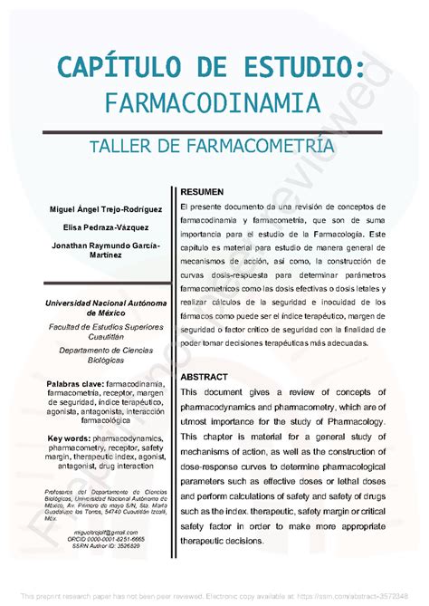 SSRN id3572348 Resumen Goodman Gilman Las bases farmacológicas de