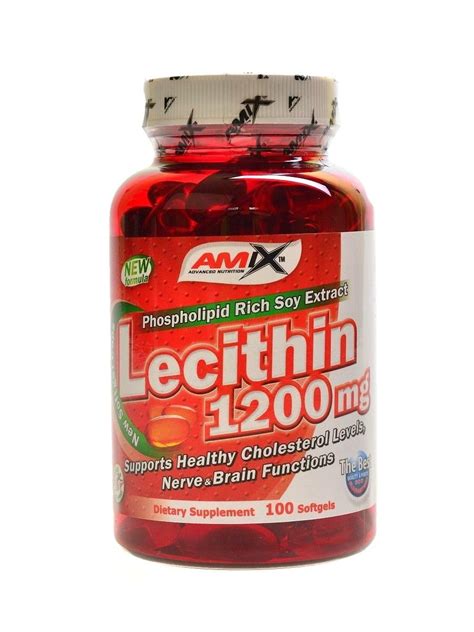 Amix Lecithin 1200 Mg 100 Softgels Sportovní Výživa Vitaminy Minerály A Antioxidanty