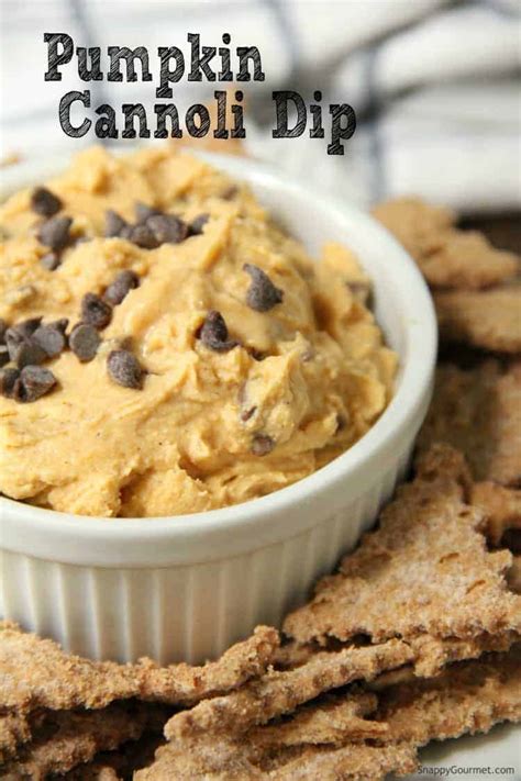 Pumpkin Cannoli Dip Quick And Easy Dessert Snappy Gourmet