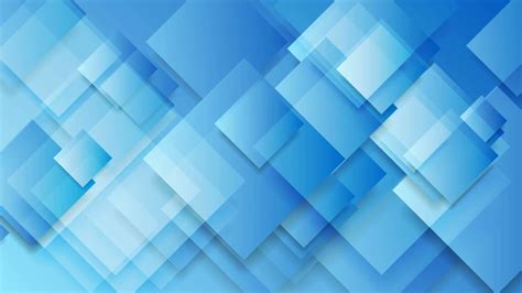 Bright Blue Glossy Squares Abstract Tech Stock Motion Graphics SBV