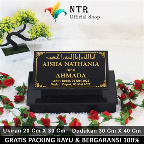 Jual Kepala Batu Nisan Dudukan Maesan Makam Nissan Kijing Full Set