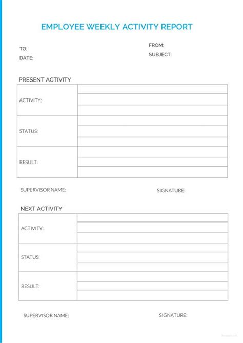 Employee Report Templates 23 Free Sample Example Format Download Free And Premium Templates