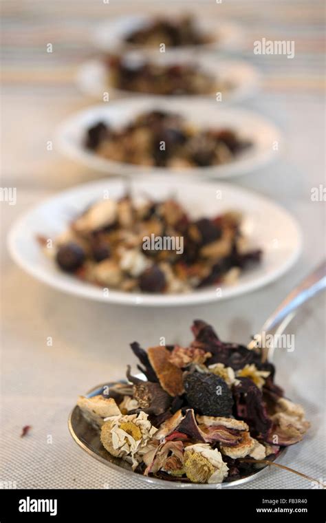 Dried Medical Herbs Stock Photo Alamy