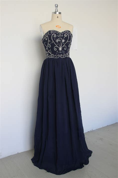 Navy Prom Dress Casey Ethelyn