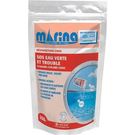 Sachet unidose SOS Eau verte et trouble pour 10 à 15 m³ Cdiscount Jardin