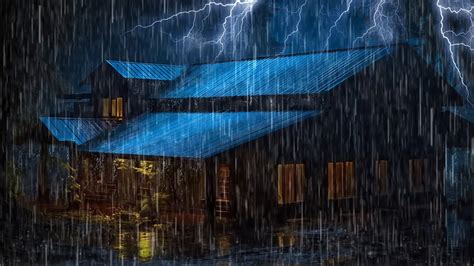 Wipe Off Insomnia To Sleep Instantly With Heavy Rain Furious Thunder