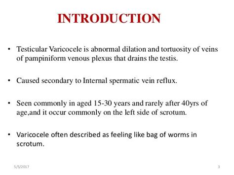 Testicular Varicocele And Its Effects On Male Infertility