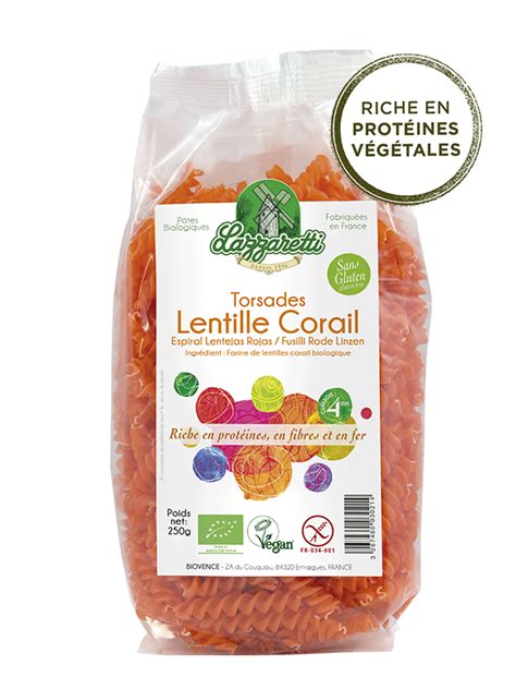 Torsades Lentille Corail Lazzaretti