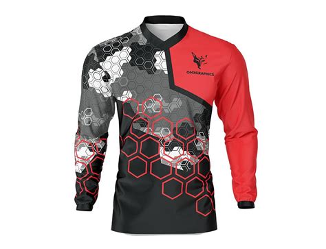 Custom Motocross Jersey 'ELEMENT RED' – OMXGraphics