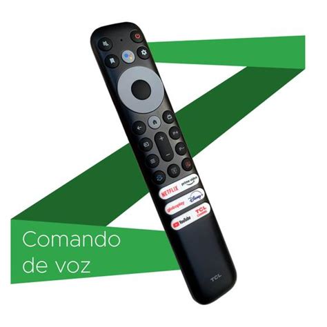 Controle Remoto TV TCL SEMP Mini Comando De Voz Netflix E Globoplay