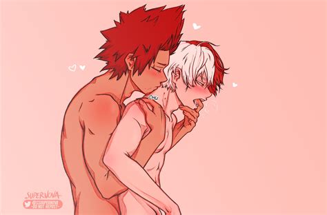 Todoroki Shouto And Kirishima Eijirou Boku No Hero Academia Drawn By