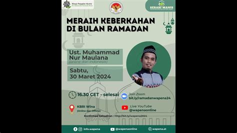 KAJIAN RAMADAN MERAIH KEBERKAHAN DI BULAN RAMADAN YouTube