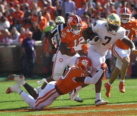 Notre Dame Clemson Score Updates Irish Fall Short In Comeback Attempt