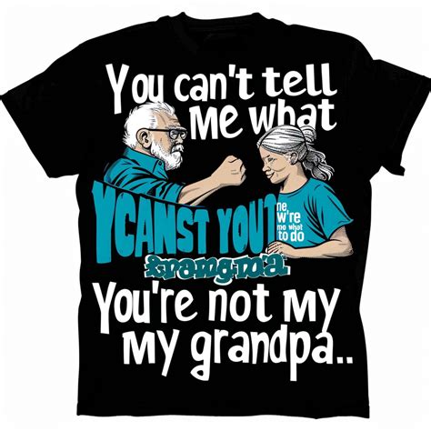 Rebellious Granddaughter T Shirt Bold Comic Style You Cant Tell Me