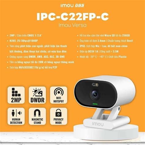 Camera Wifi Kh Ng D Y Th Ng Minh Imou Ipc C Fp C Shopee Vi T Nam