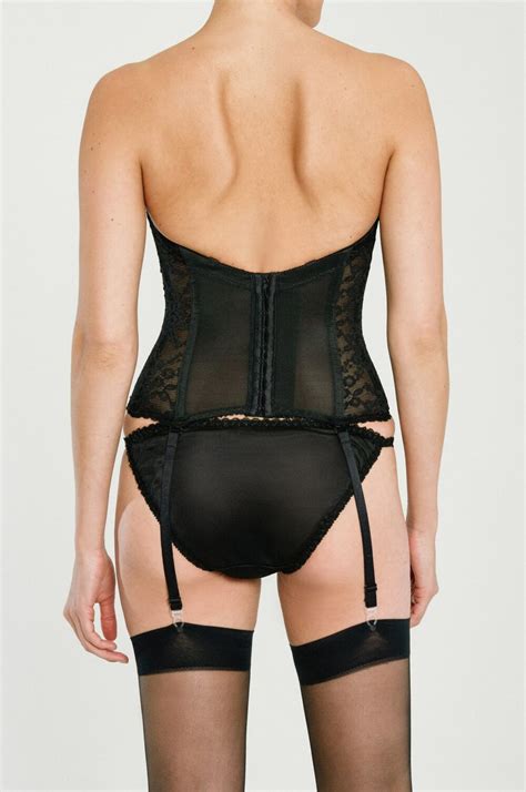 Plunge Bustier Lace Shapewear Best Push Up Waist Cinching Corset