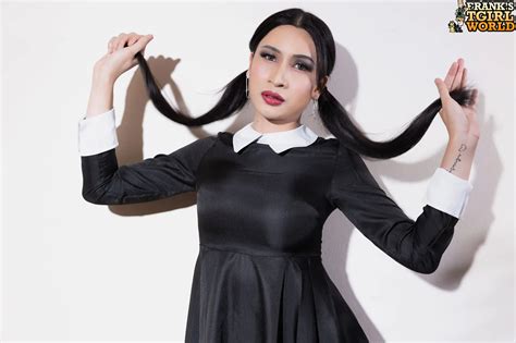 Franks Tgirlworld Meena Beauty In Black Nude Pics Xhamster