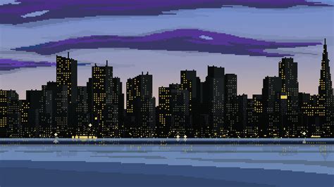 Retro City Pixel Wallpapers Wallpaper Cave
