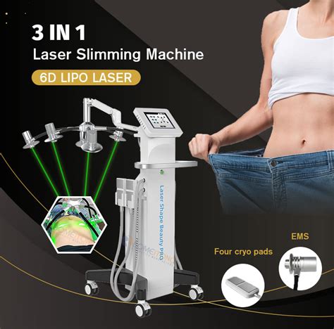 Emerald Green Laser Fat Reduction 6D Slimming Cryo Lipolaser Buy