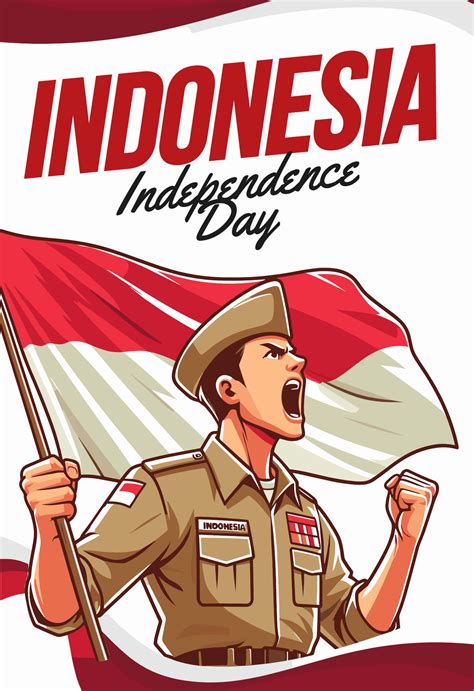 Indonesia Independence Day Poster 47107625 Vector Art At Vecteezy