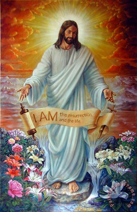 John Lautermilch I Am The Resurrection Painting I Am The Resurrection