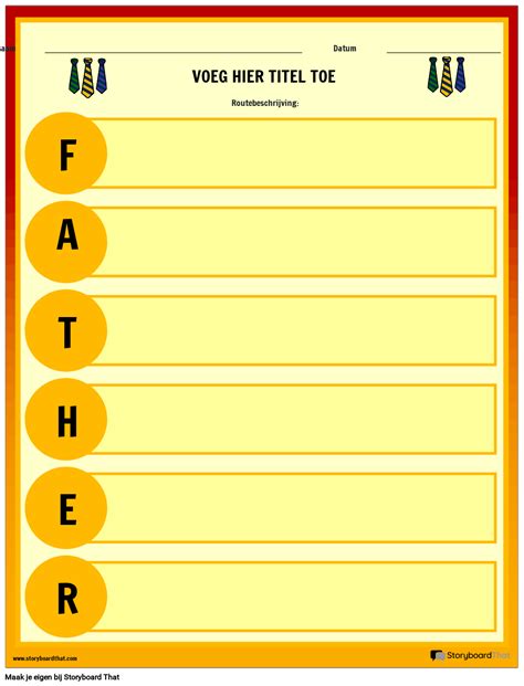 Werkblad Vader Beschrijven Storyboard By Nl Examples
