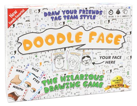 Doodle Face - Hilarious Game of Drawing Your Friends and Family - Walmart.com