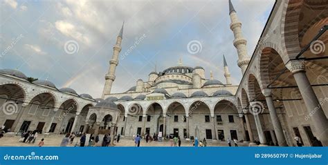 Rainbow On Sultan Ahmed Mosque Turkiye Editorial Photography Image Of