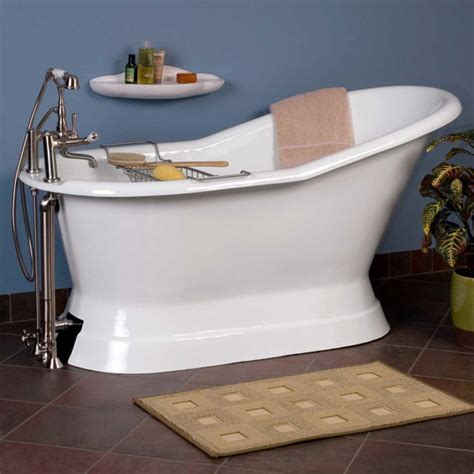 Signature Hardware Socorro 60 Cast Iron Soaking Freestanding Tub With