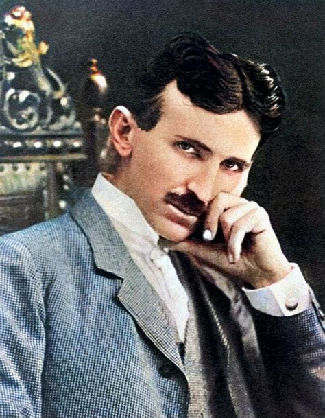 Colorized Photo of Nikola Tesla | Никола тесла, Книги, История