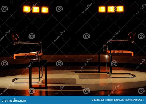 TV Studio stock photo. Image of program, video, neon - 13369406