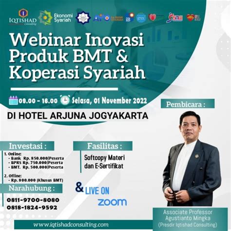 Iqtishad Consulting WEBINAR INOVASI PRODUK BMT KOPERASI SYARIAH