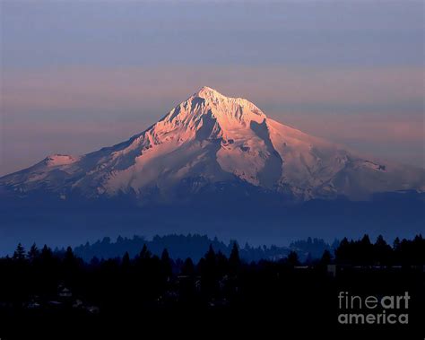 Mt Hood Sunset Glow Photograph By Scott Cameron Fine Art America