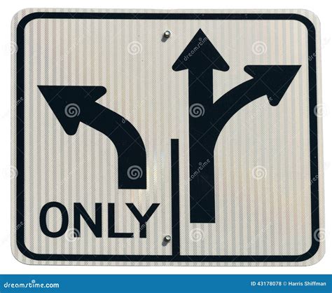 Leftstraight Or Right Stock Photo Image Of Turns Isolated 43178078