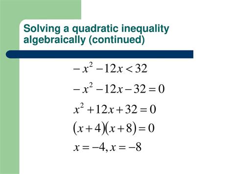 Graphing And Solving Quadratic Inequalities Ppt Download