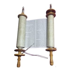 Judaica Beautiful Sefer Huge Big Torah Scroll Hebrew Jewish Bible Cm