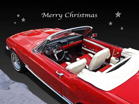 Merry Christmas Mustang Photograph By Gill Billington