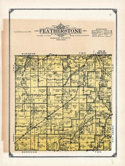 1914 Featherstone Township Hay Creek Red Wing Minnesota United