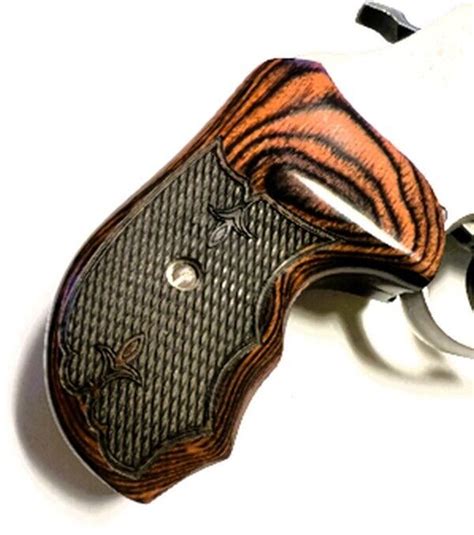 J Frame Grips Fits Smith Wesson Round Butt S W Rosewood Xl Full