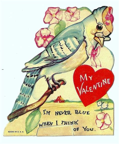 546 Best Valentines Birds Vintage Images On Pinterest Funny Valentine Valentine Day Cards And